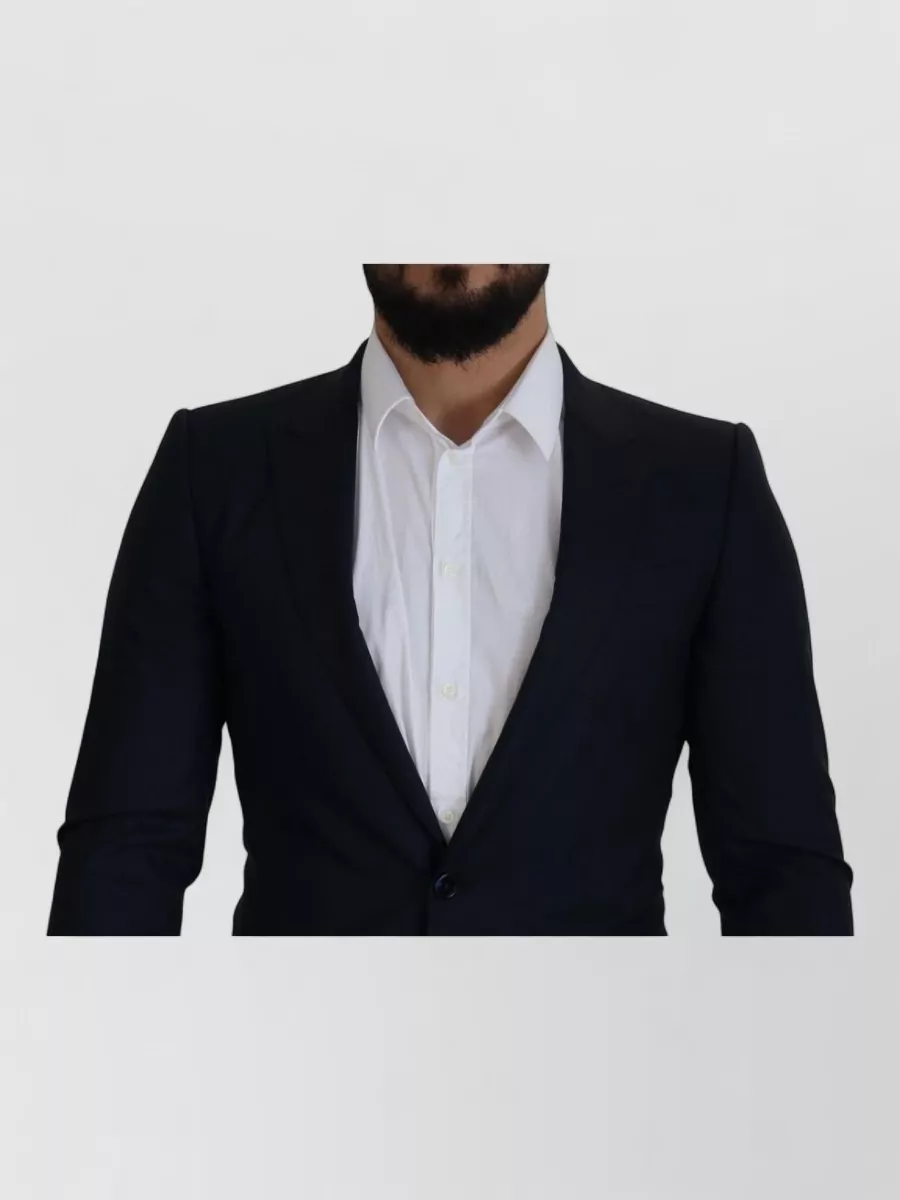 Dolce&Gabbana Wool Silk Single Breasted Blazer