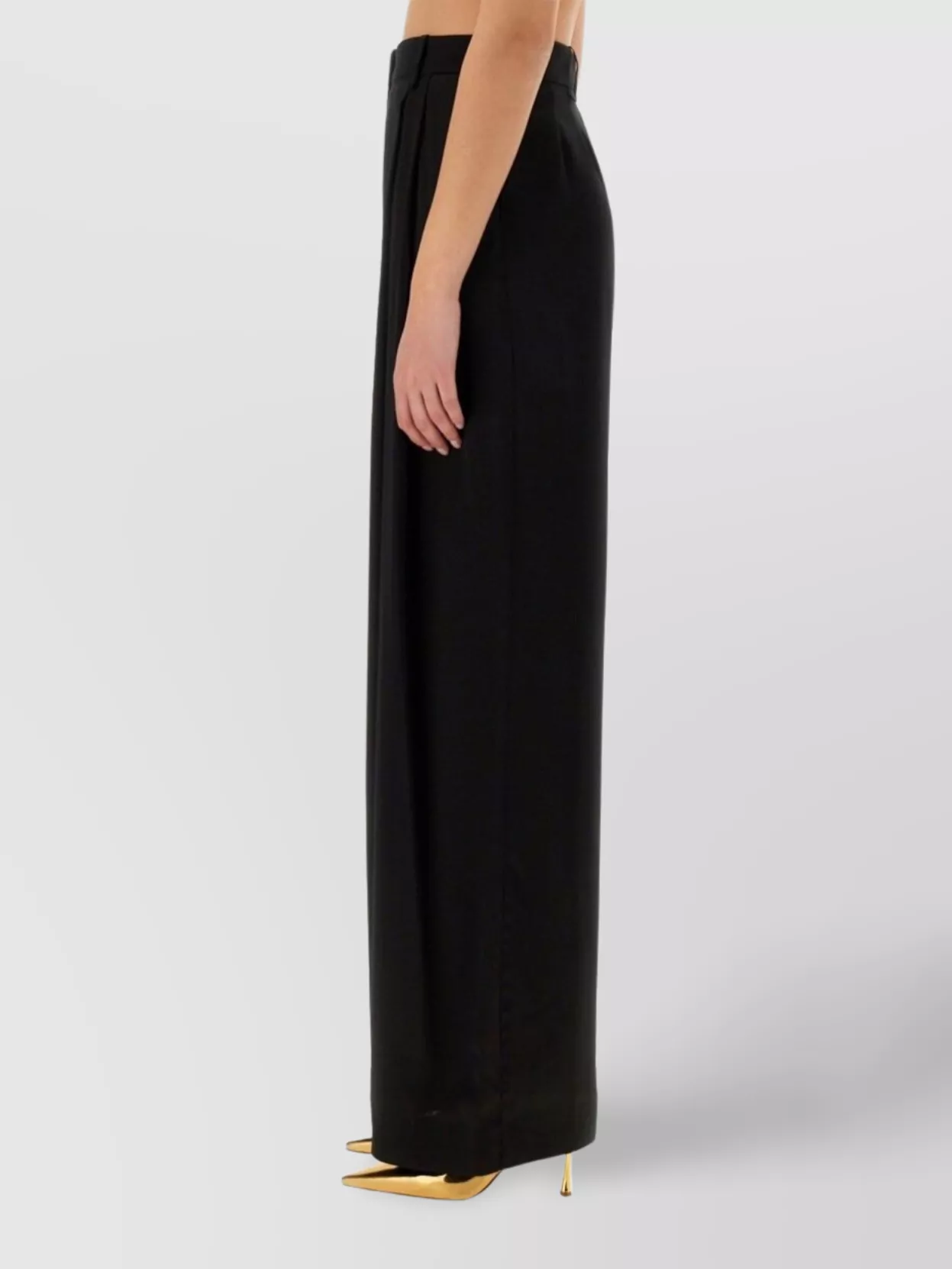 Nina Ricci Trousers High-Waisted Wide-Leg Design