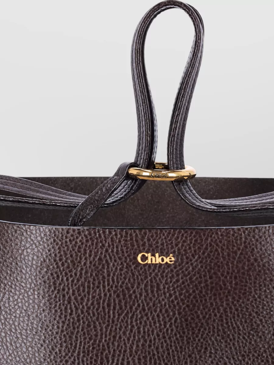 Chloé Shopper Leather Tote Bag