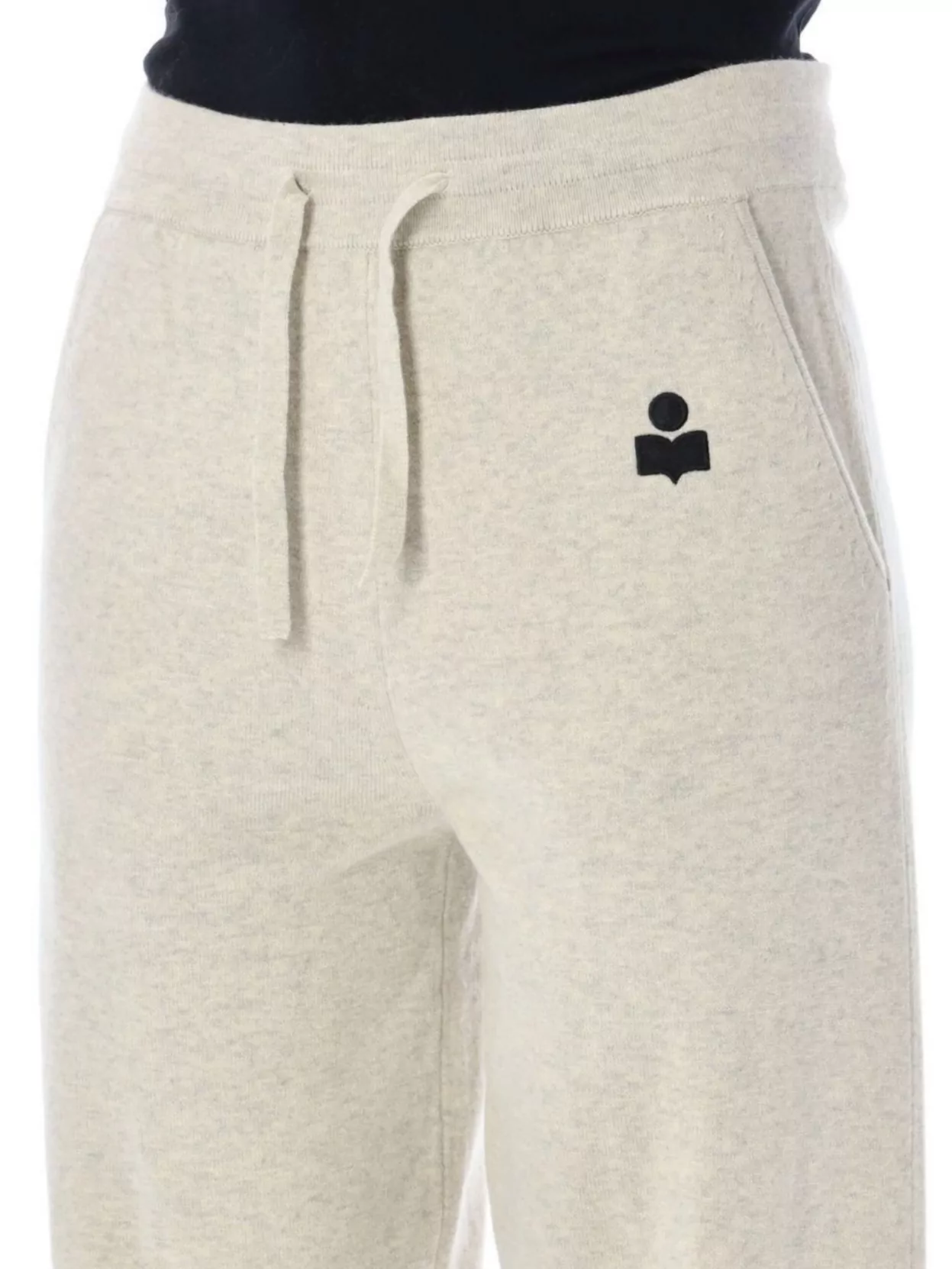 Isabel Marant Étoile Elastic Waistband Side Pockets Trousers In Neutral