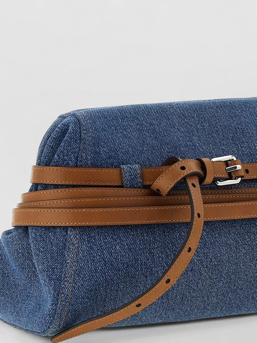 Moschino Denim Clutch Bag