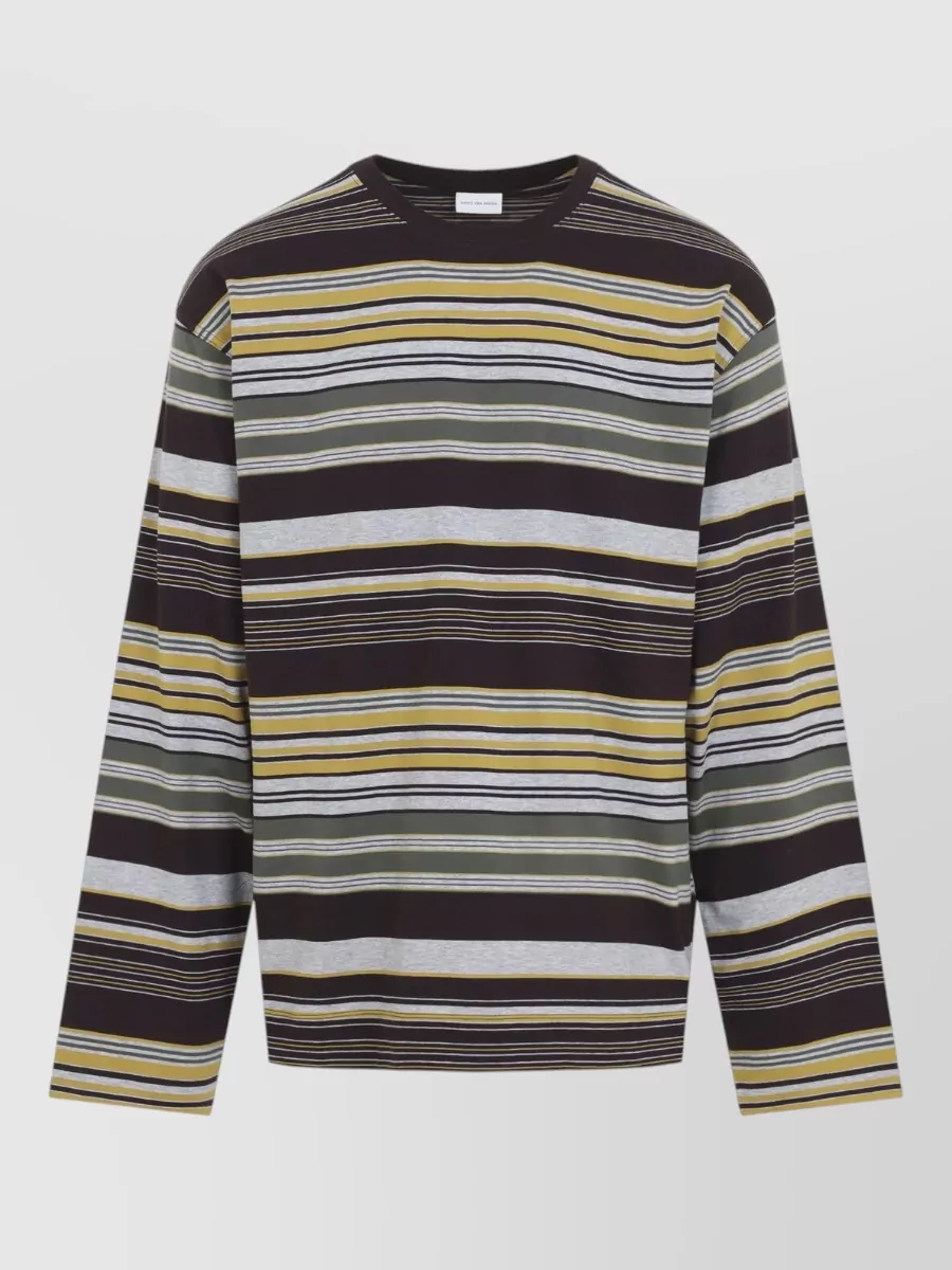 Dries Van Noten Striped Relaxed-Fit Long-Sleeve T-Shirt