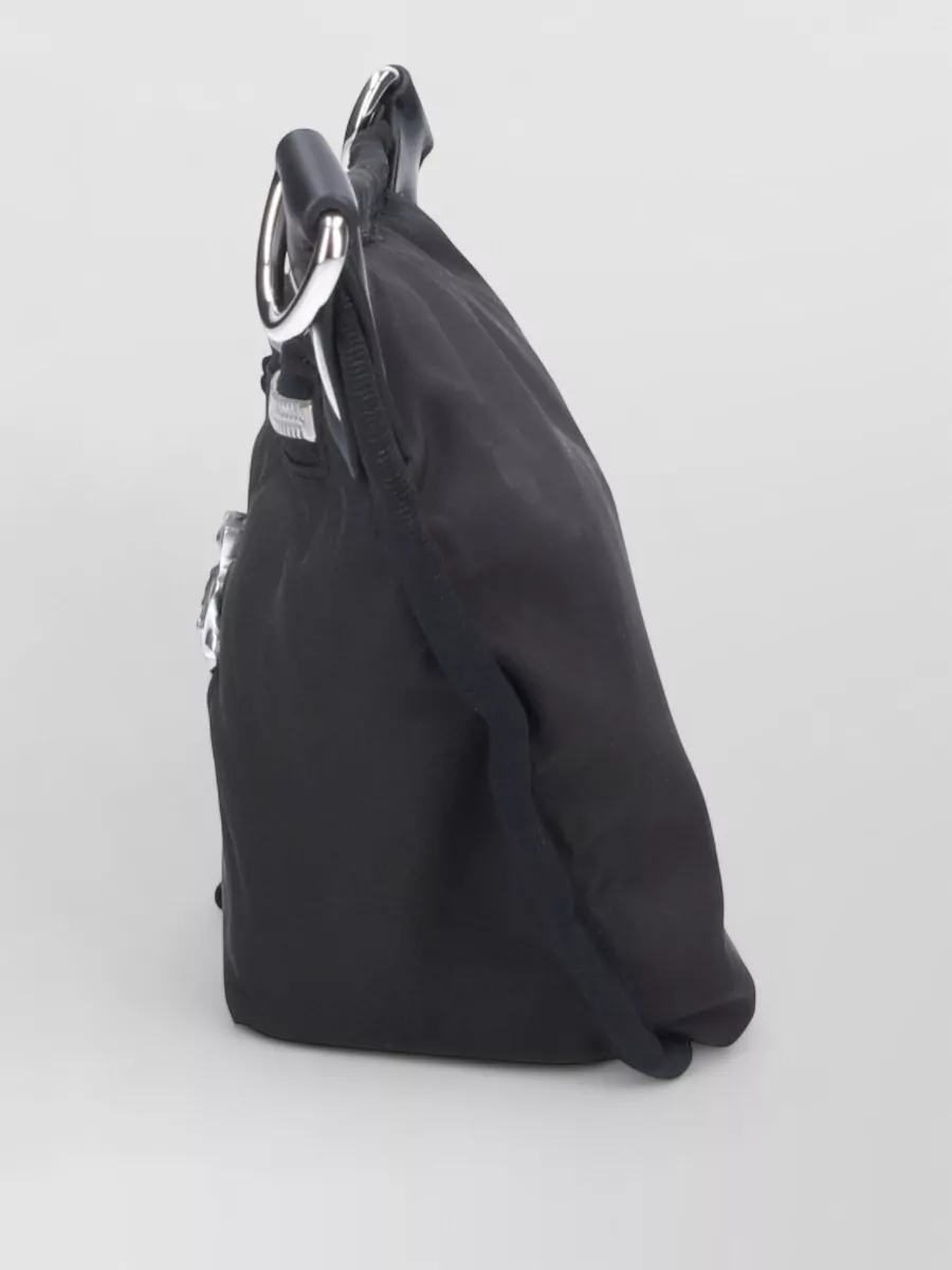 Vivienne Westwood Shoulder Bag Silver Tone Hardware Strap