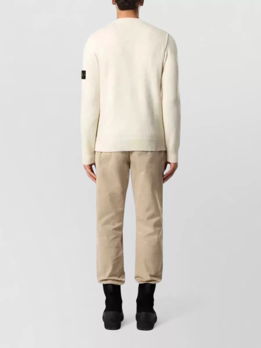 Stone Island Striped Wool-Blend Long-Sleeve Sweater