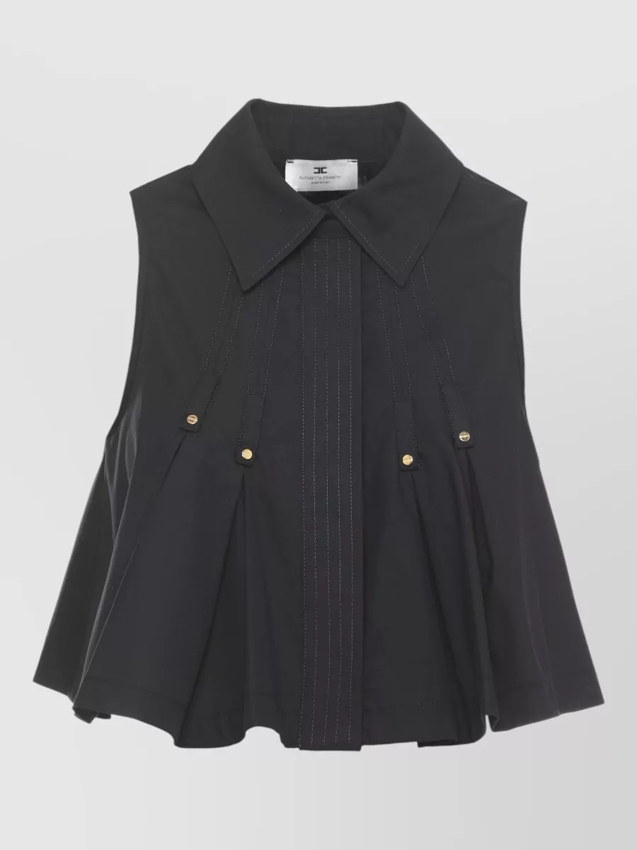 Elisabetta Franchi Sleeveless Cotton Shirt