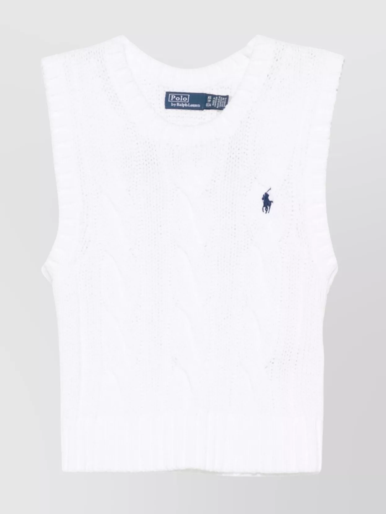 Ralph Lauren Cable Knit Sleeveless Waistcoat