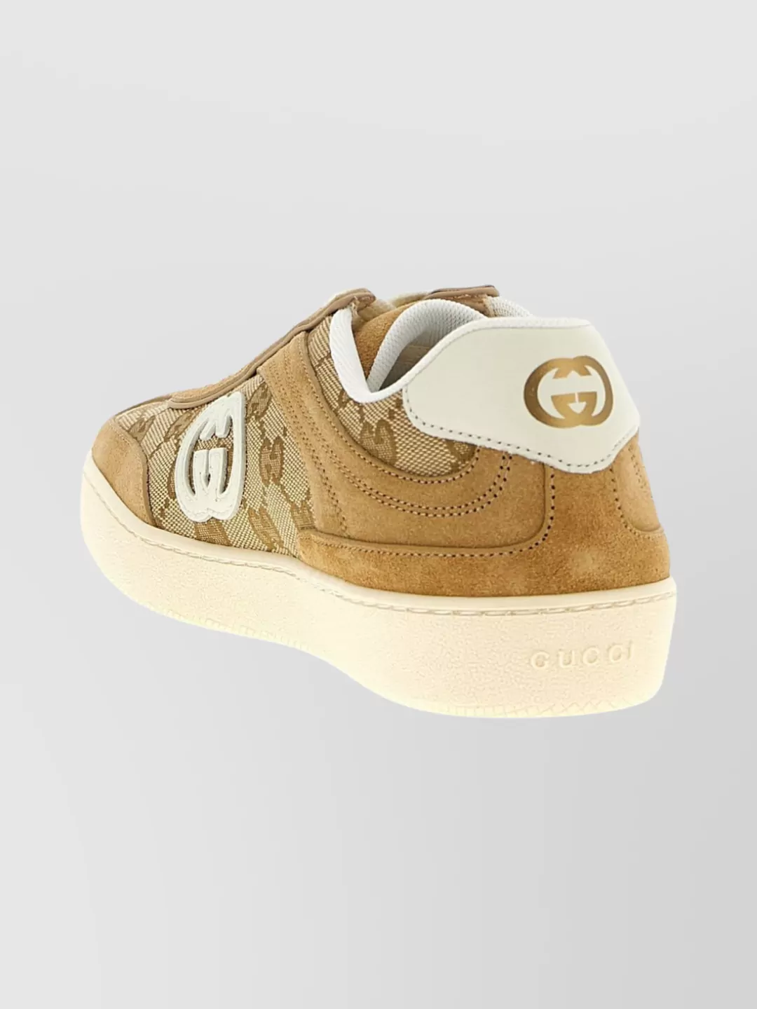 Gucci Monogram Low-Top Sneakers Rubber Sole