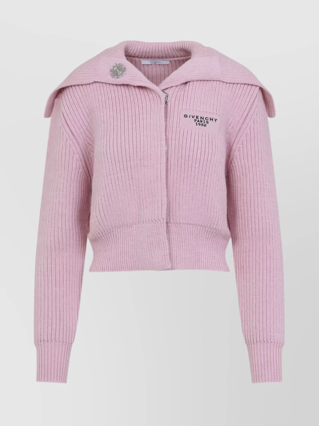 Givenchy Cropped Cardigan Featuring Large Collar