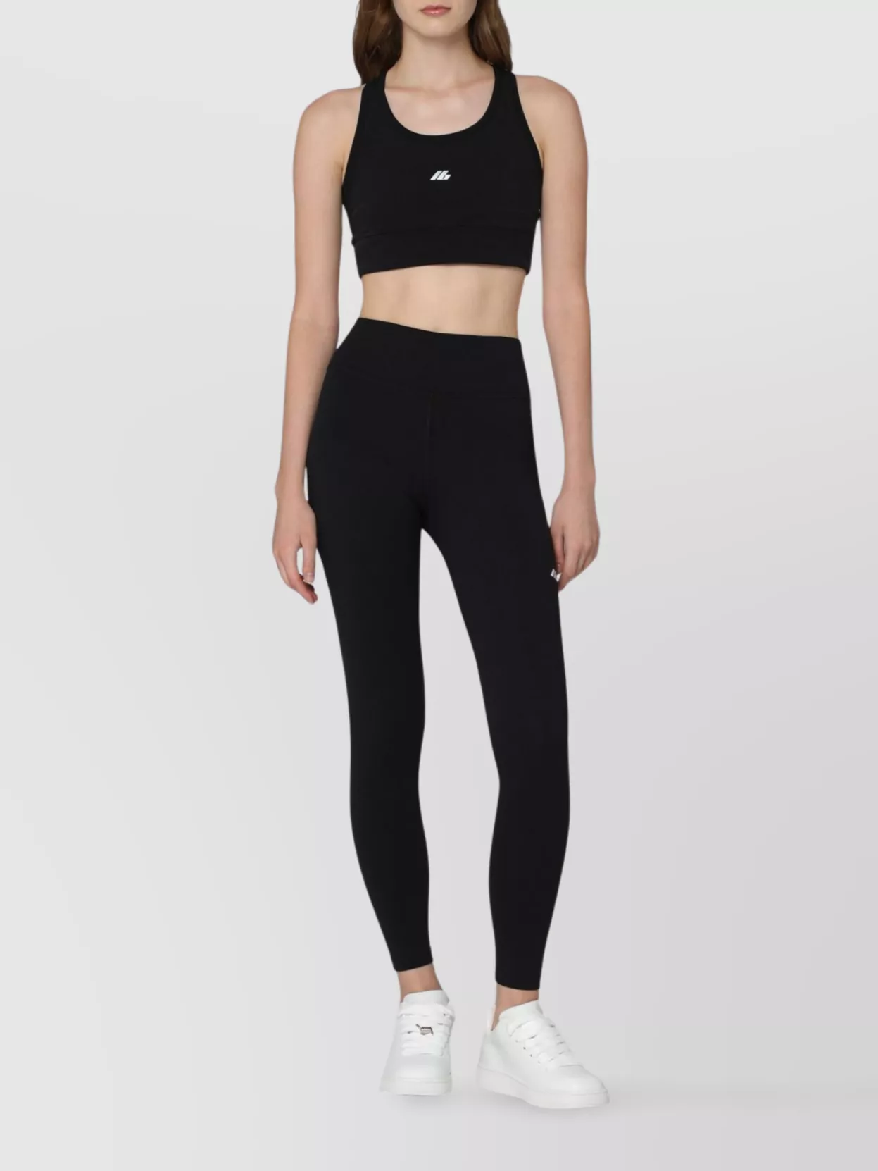 Balenciaga Racerback Activewear Sports Top In Black