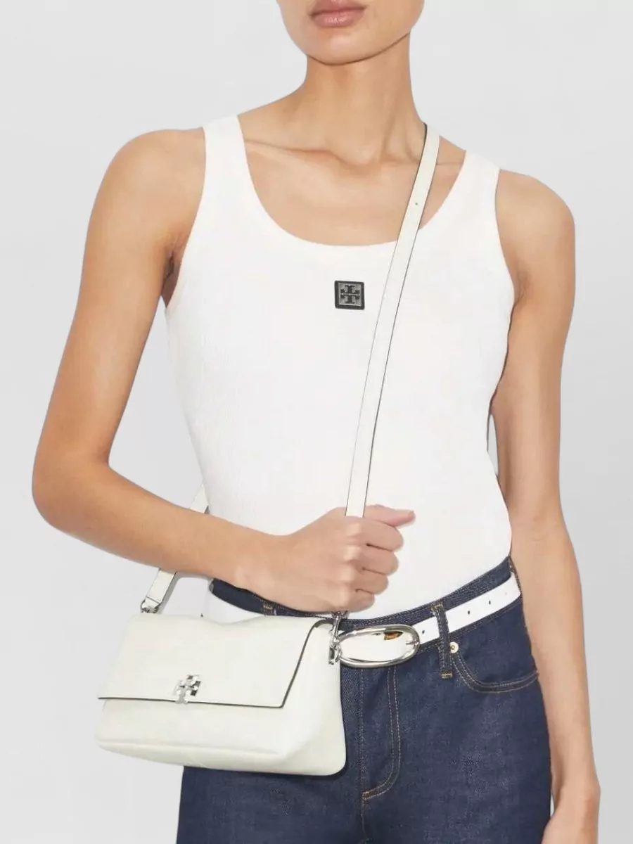 Tory Burch Charlie Small Leather Shoulder Bag
