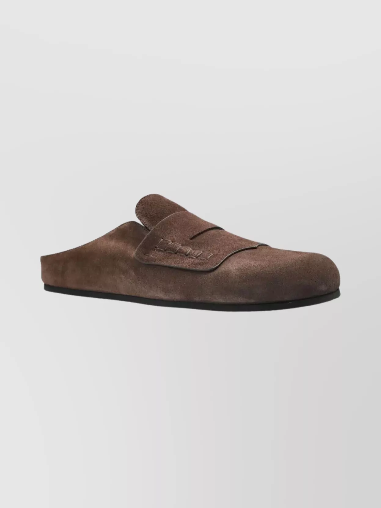 Jacquemus Suede Flat Sole Round Toe Slippers
