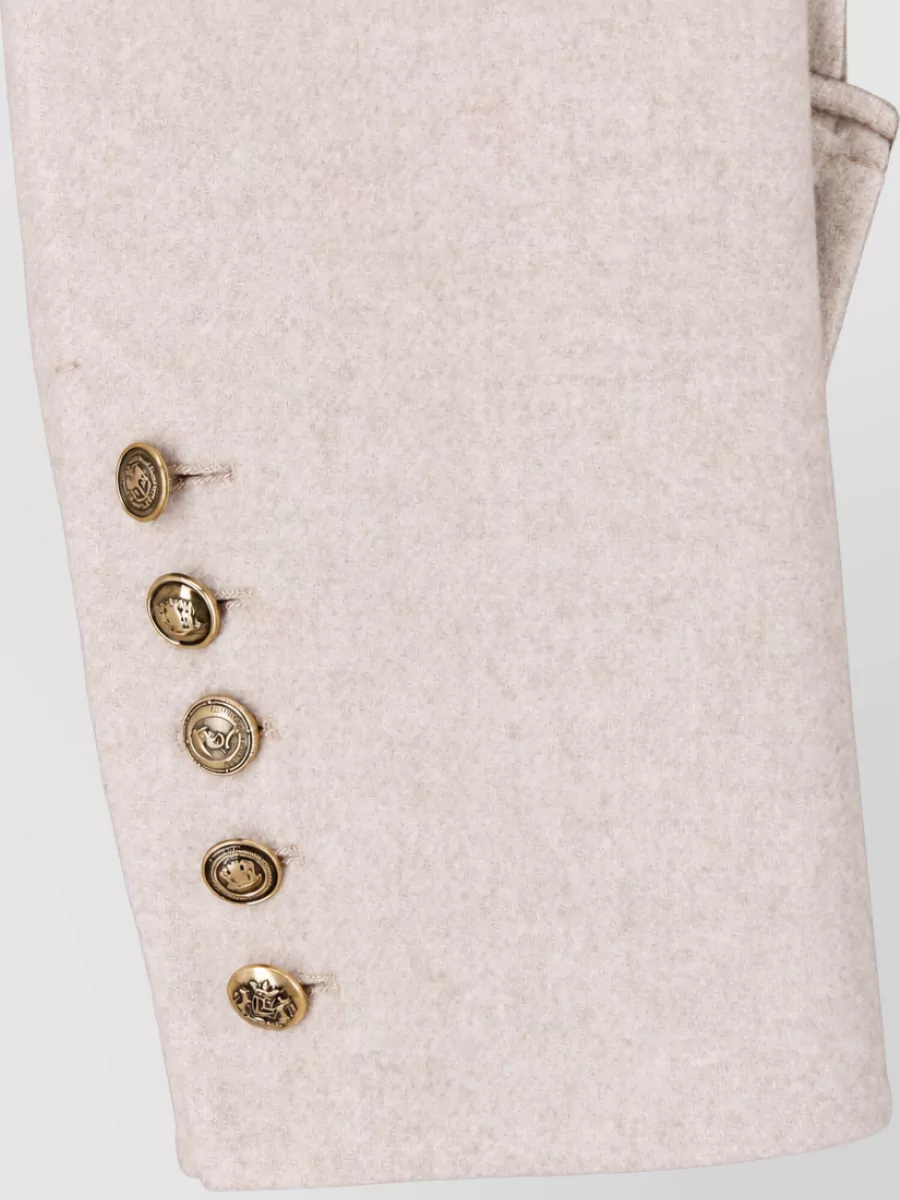 Ermanno Scervino Wool Silk Trench Coat