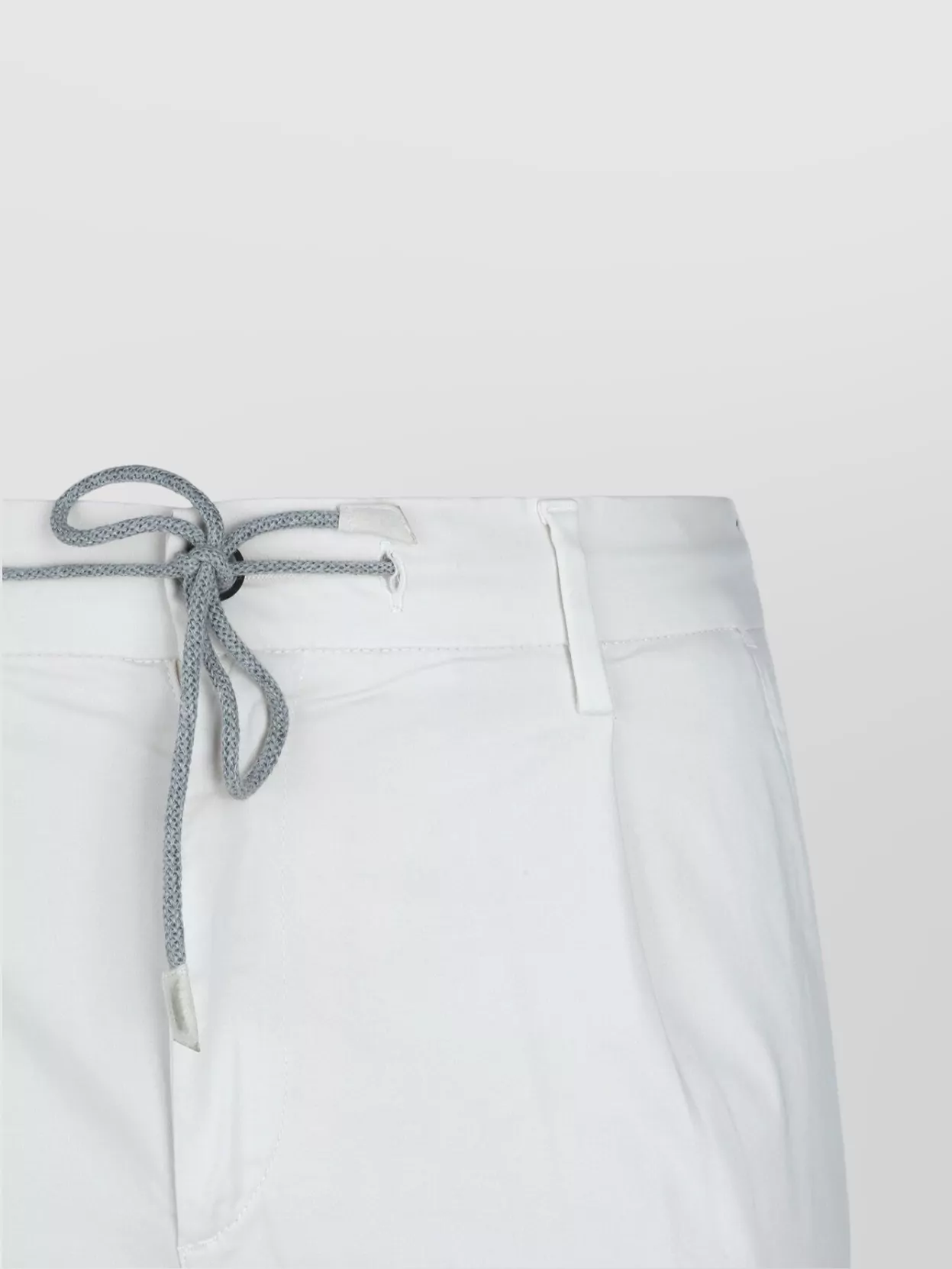 Eleventy Trousers Featuring Elastic Waistband And Pockets In White