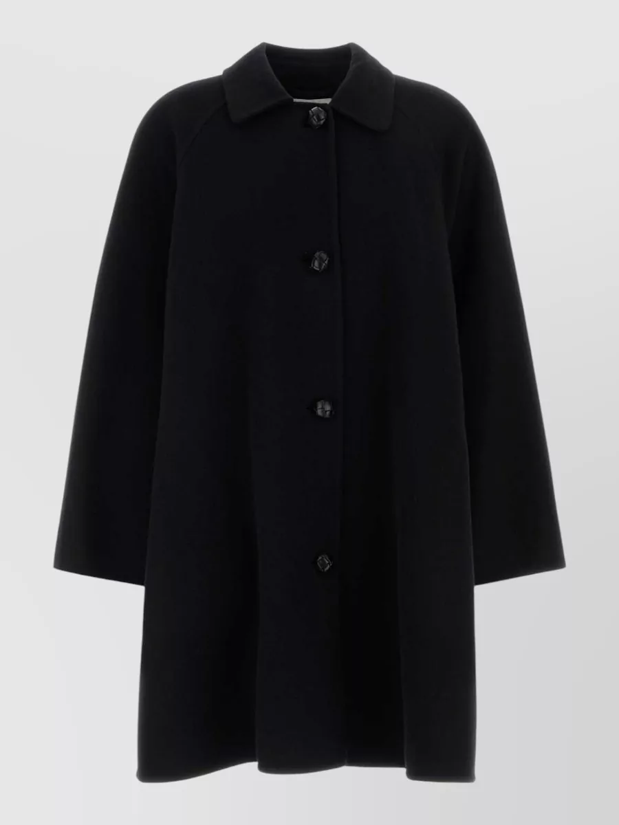 The Row wool blend fitted coat