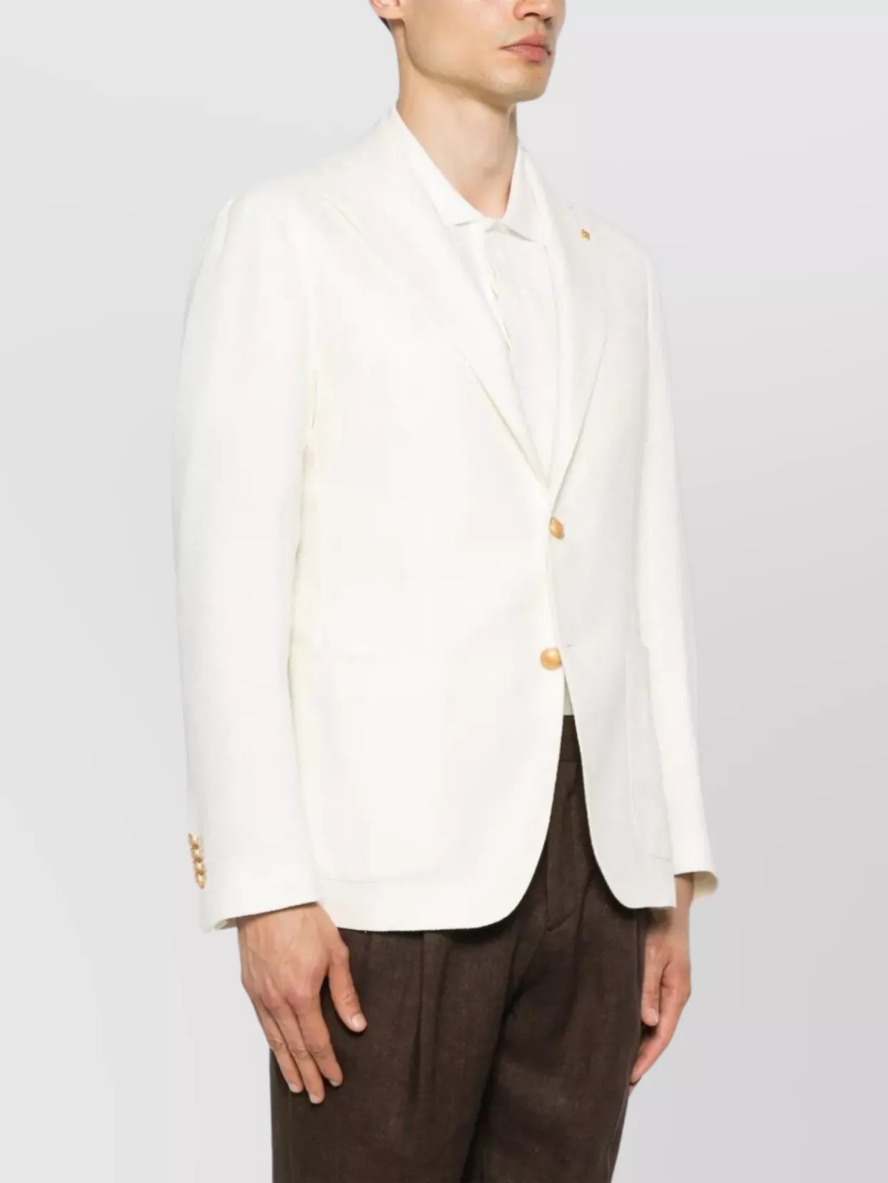 Tagliatore Men's Jacket With Notch Lapel And Pockets
