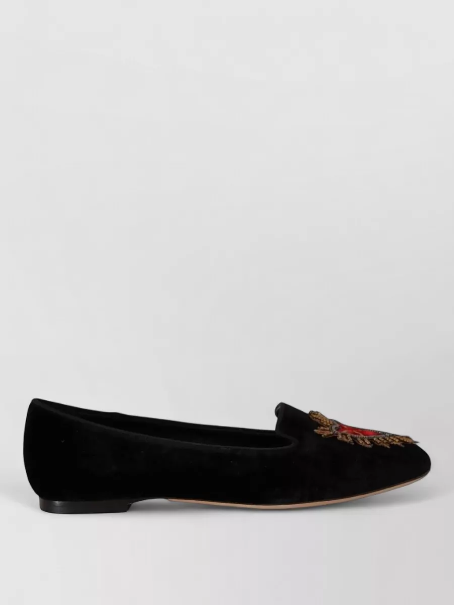 Dolce&Gabbana Leather Slip-On Slippers