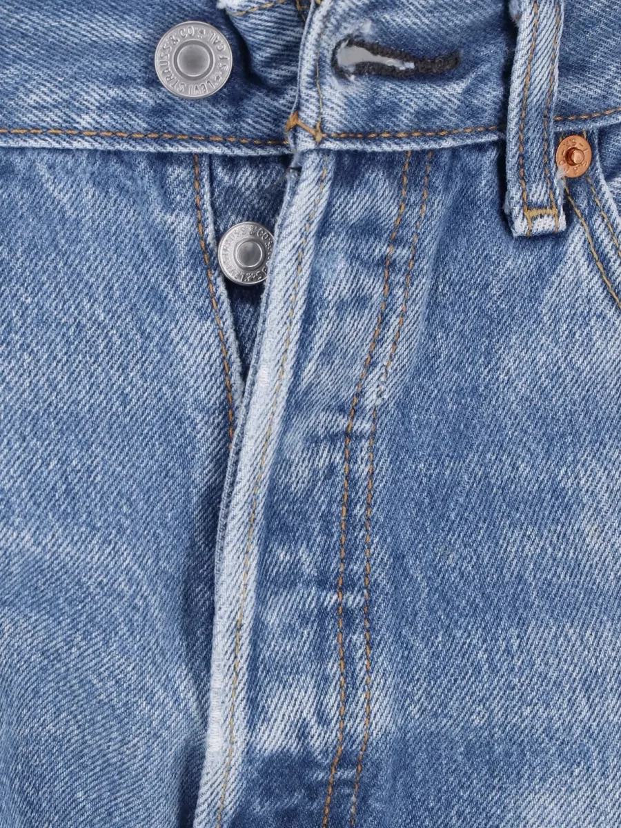 Re/Done Straight Denim Short Shorts