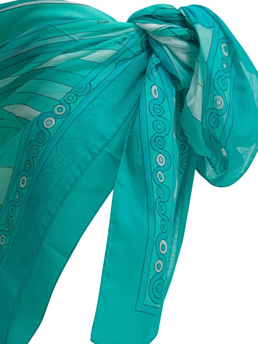 Pucci Iride Print Beach Pareo Knot Detail