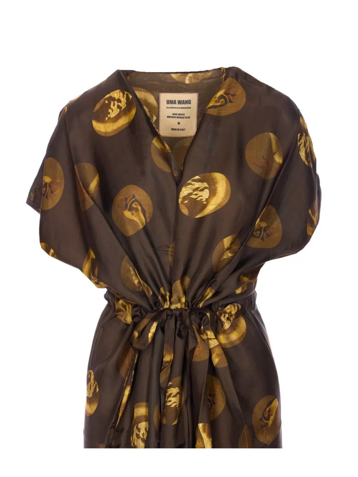 Uma Wang Oversized Midi Dress Graphic Print