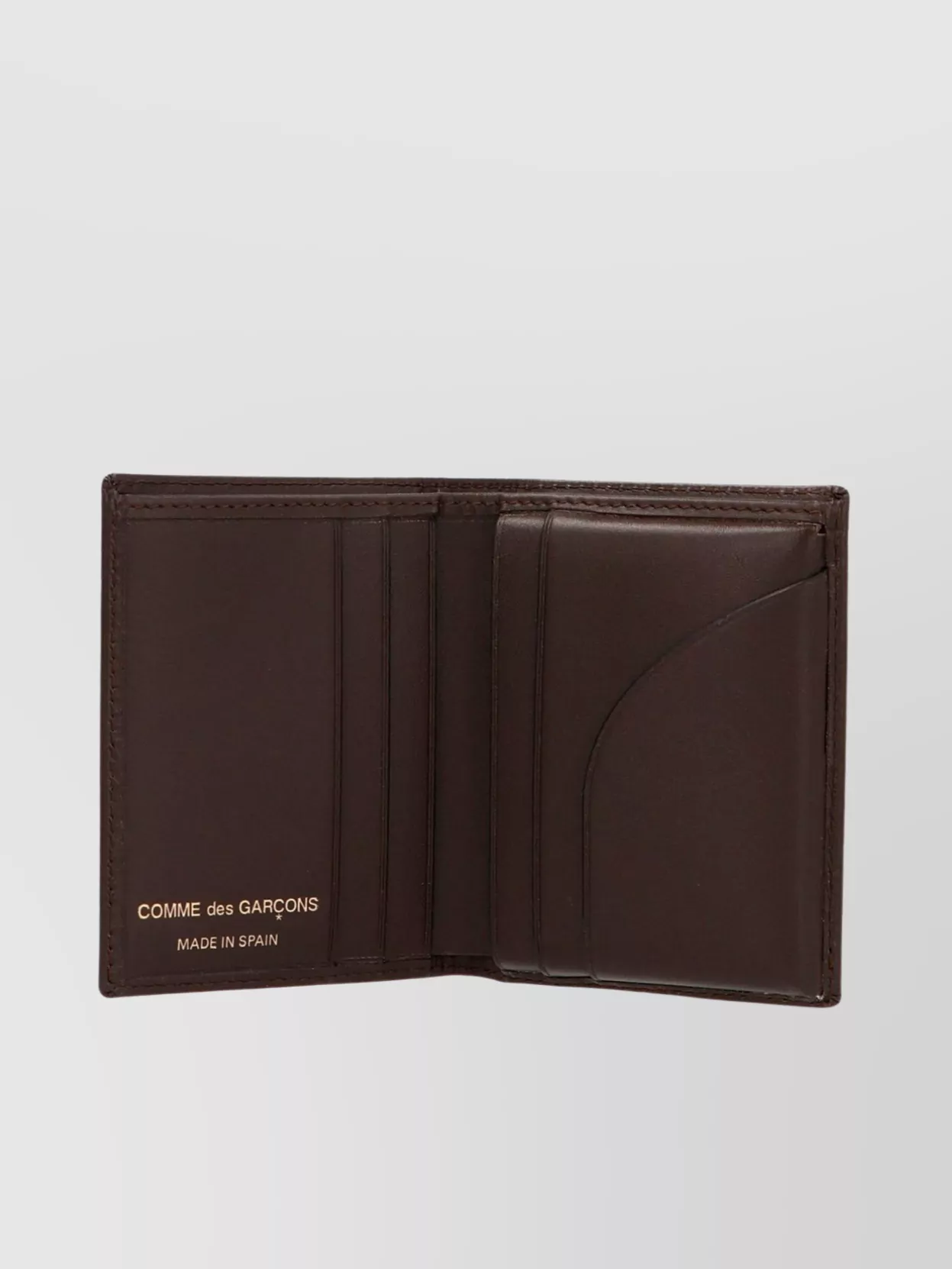 Shop Comme Des Garçons Compact Leather Wallet Cardholder Slot