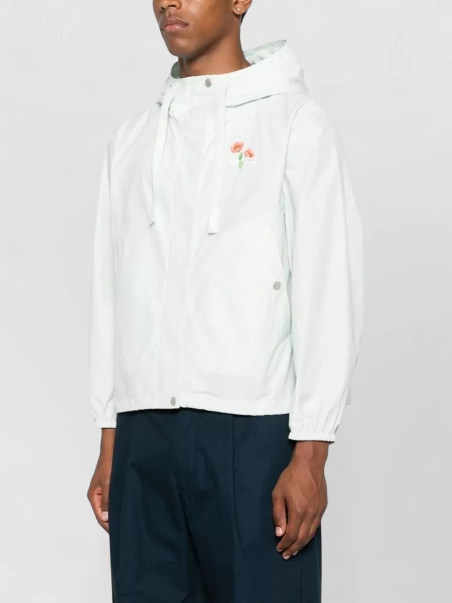 Kenzo Floral-Print Hooded Raincoat