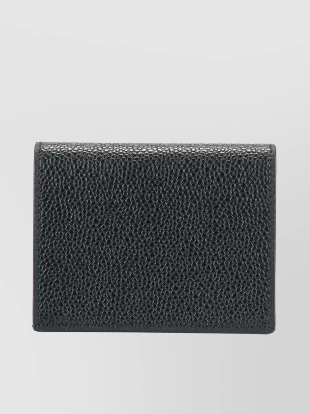Thom Browne Grained Leather Double Card Holder
