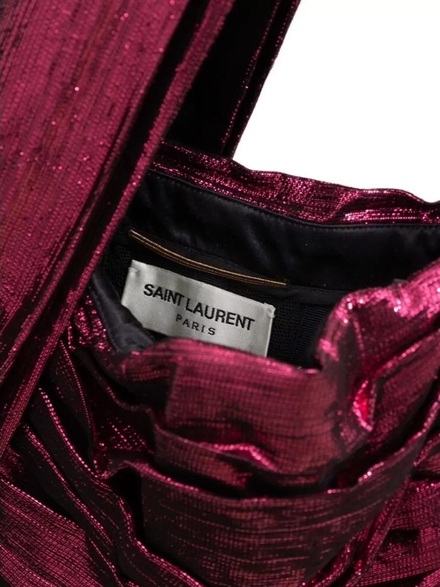 Saint Laurent Viscose Mini Dress