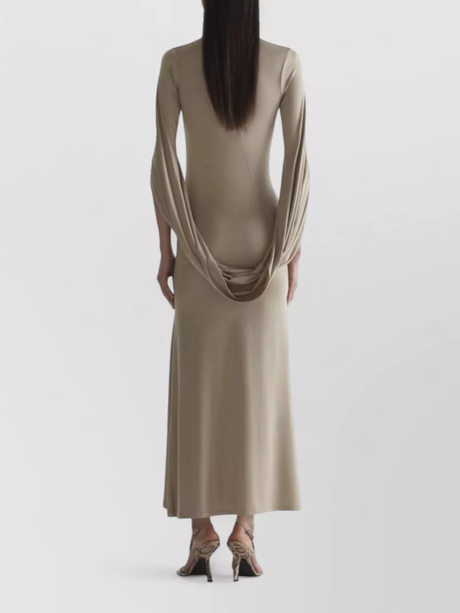 Mugler Silk Maxi Dress