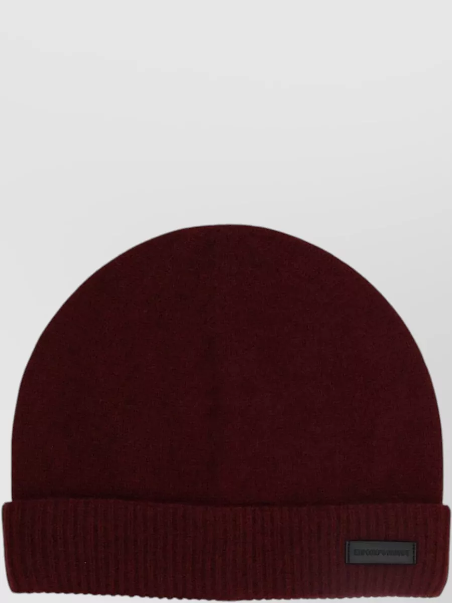 Emporio Armani ribbed cashmere beanie