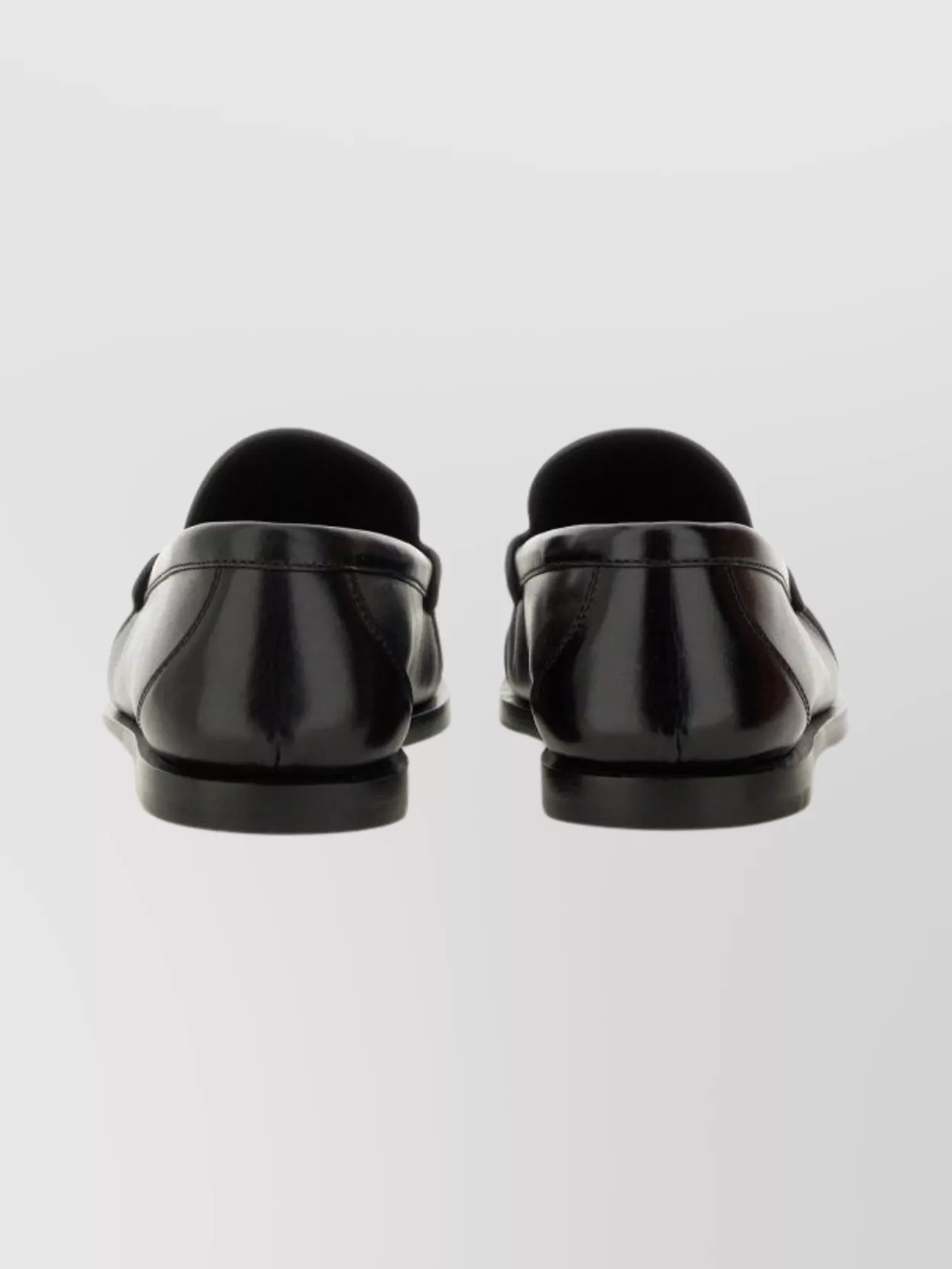 Saint Laurent Laurent Ruched Detail Flat Sole Loafers In Black