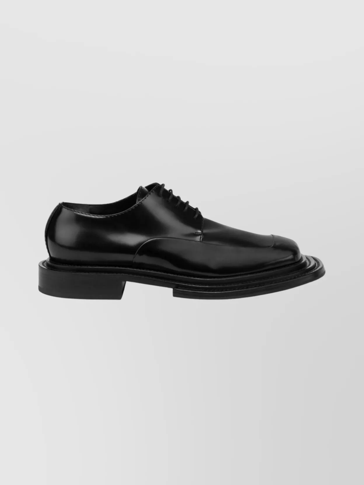 Moschino Lace-Up Calf Leather Shoes With Chunky Sole