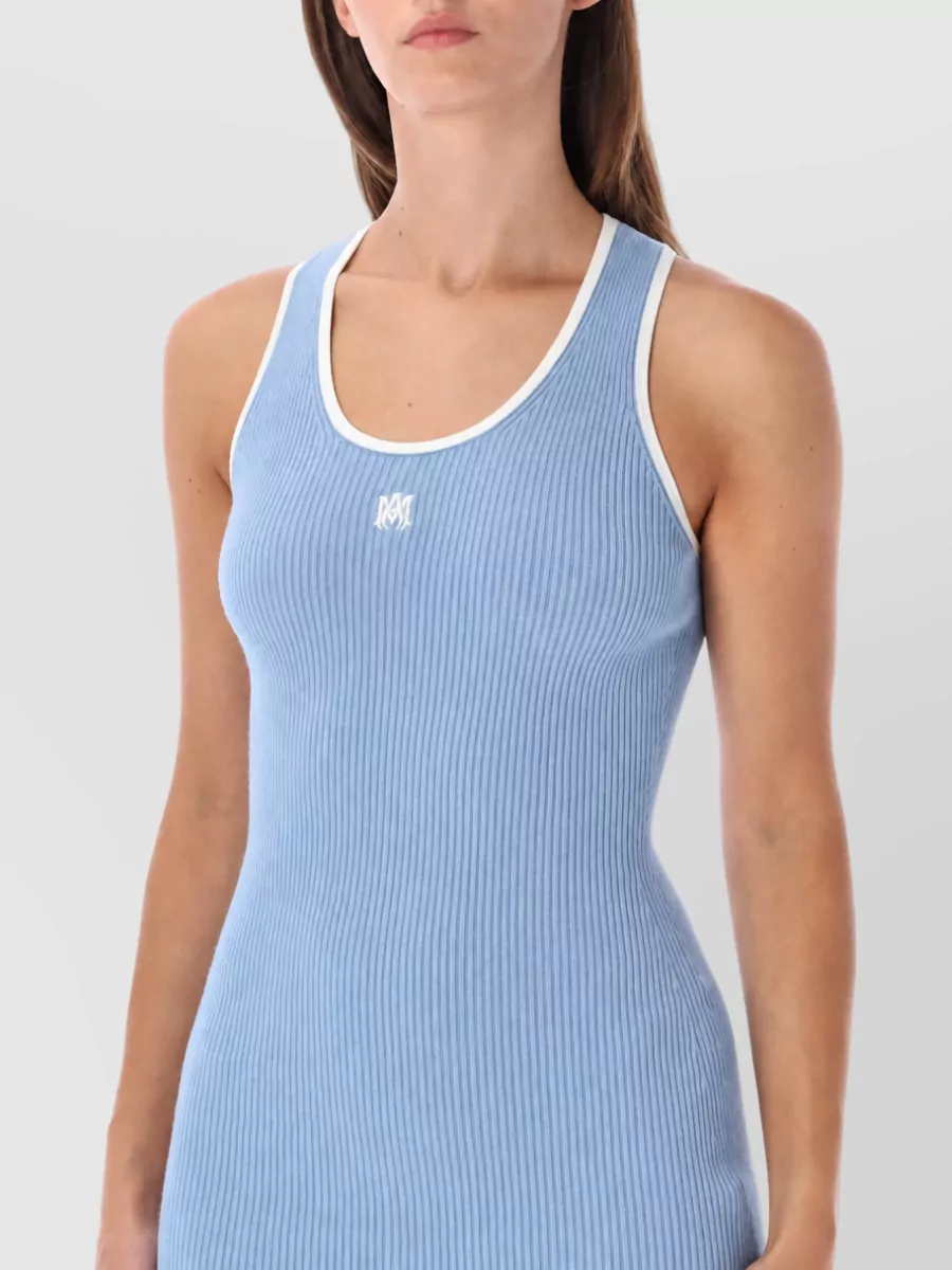 Amiri Ribbed Mini Dress