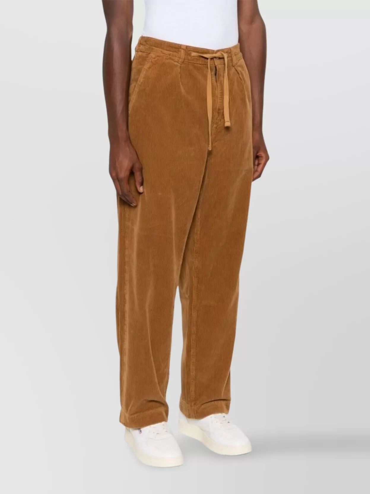 Polo Ralph Lauren Pleated Corduroy Trousers Elastic Waistband