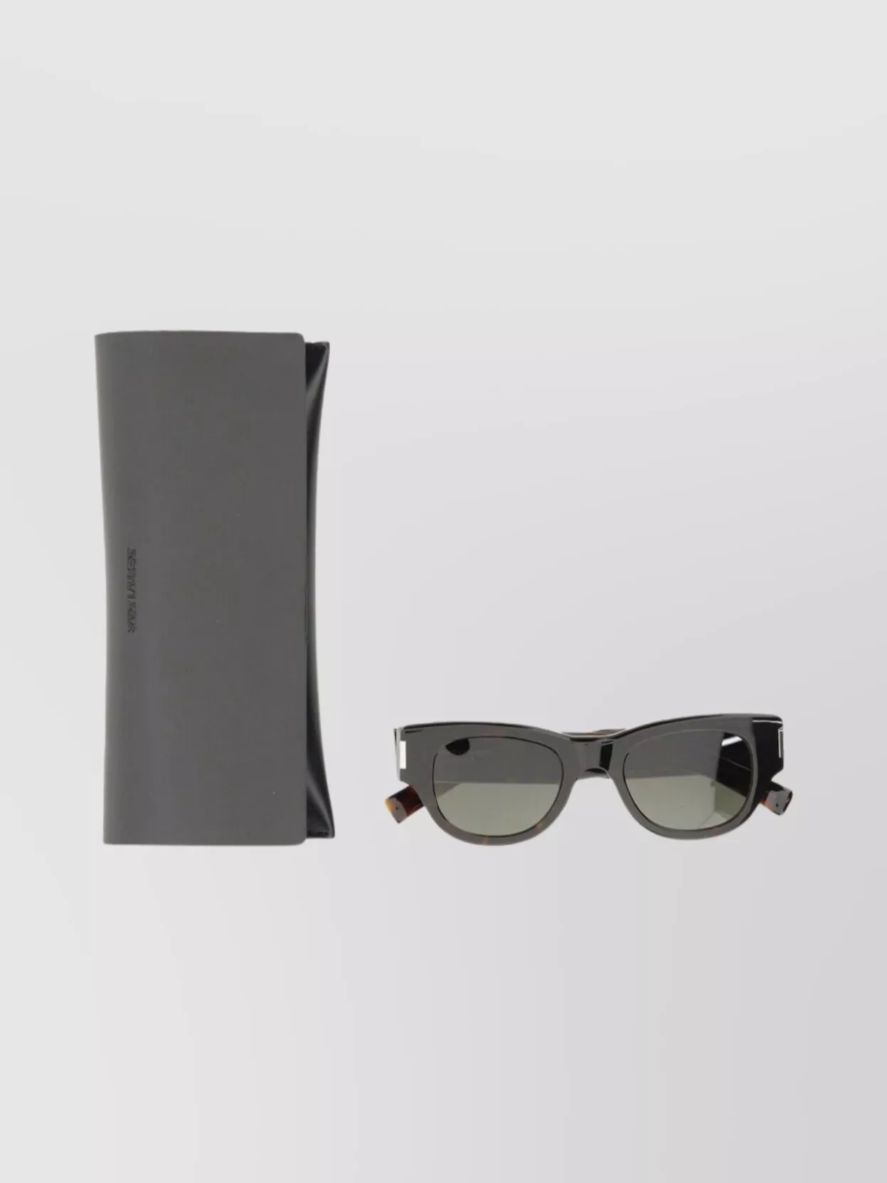 Saint Laurent Aviator Tortoiseshell Sunglasses Dark Lenses