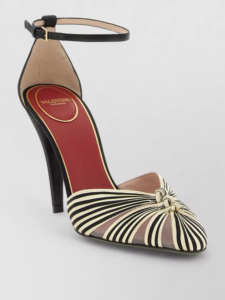 Valentino Garavani silk blend ankle-strap pumps