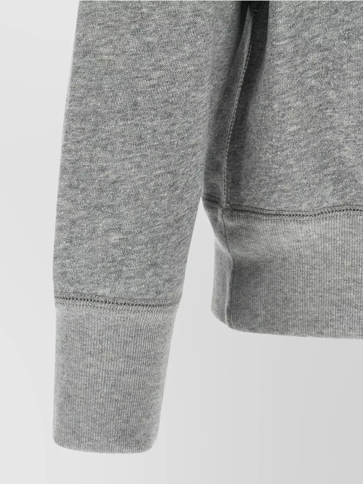 Isabel Marant Ribbed Cuff Long Sleeve Crew Neck Sweatshirt