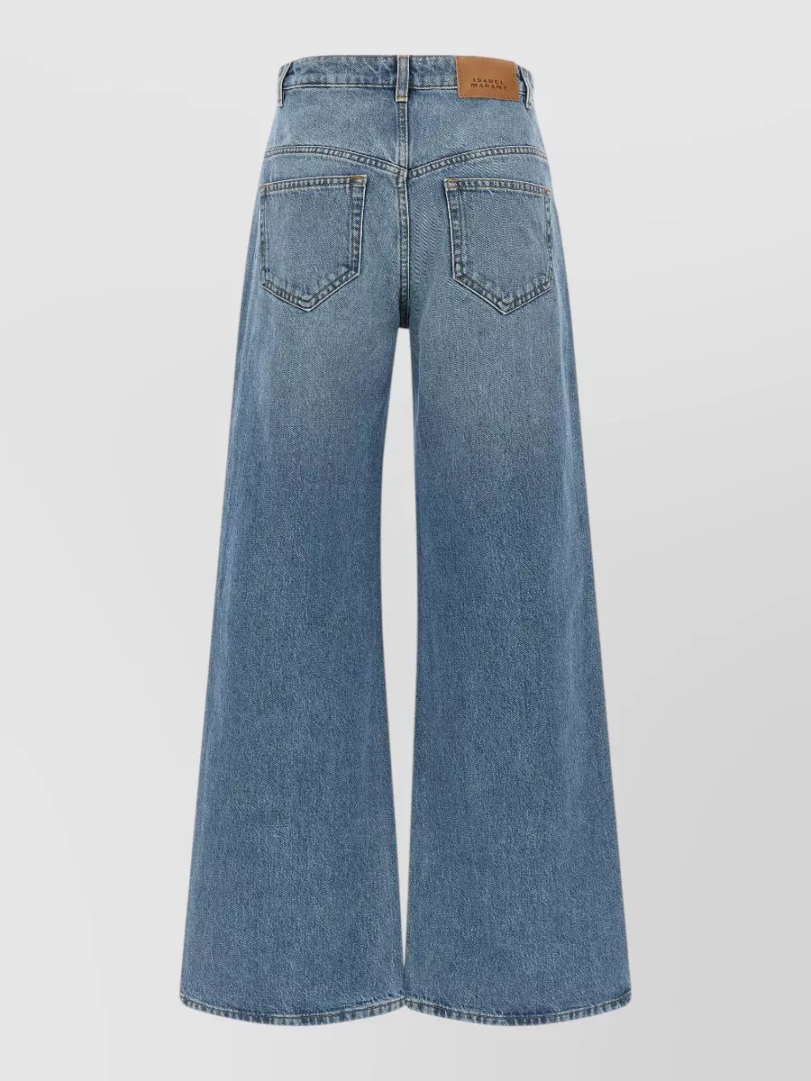 Isabel Marant Etoile Denim High-Rise Wide-Leg Jeans