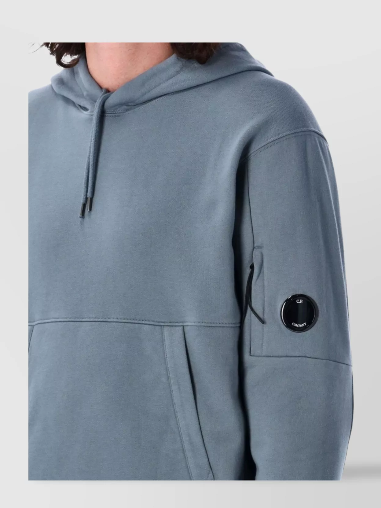 C.p. Company C.p.company Diagonal Raised Fleece Lens Hooded Sweatshirt