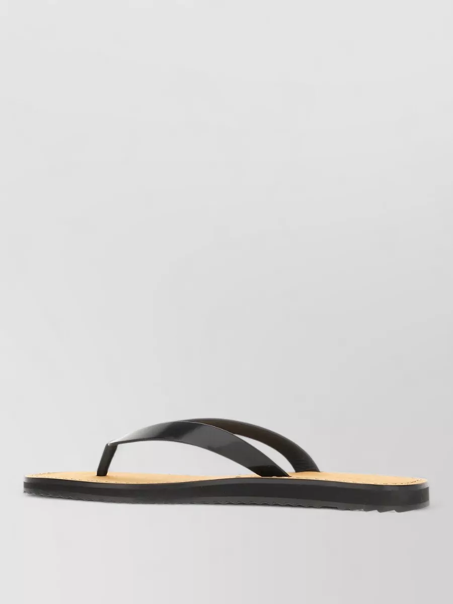 The Row Leather Thong Slippers