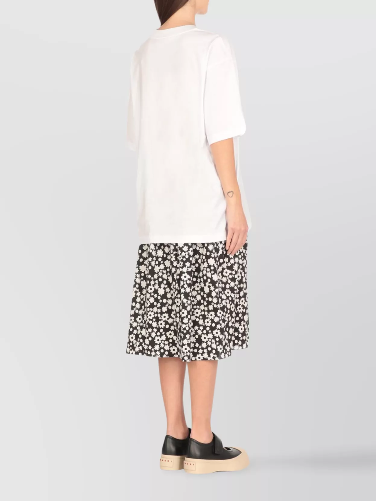 Marni Crewneck Graphic Print Cotton T-Shirt