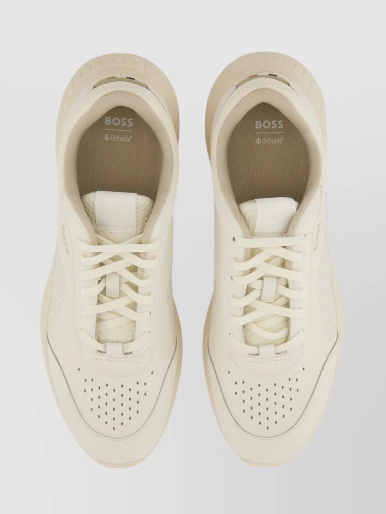 Boss Perforated Rubber Sole Sneakers