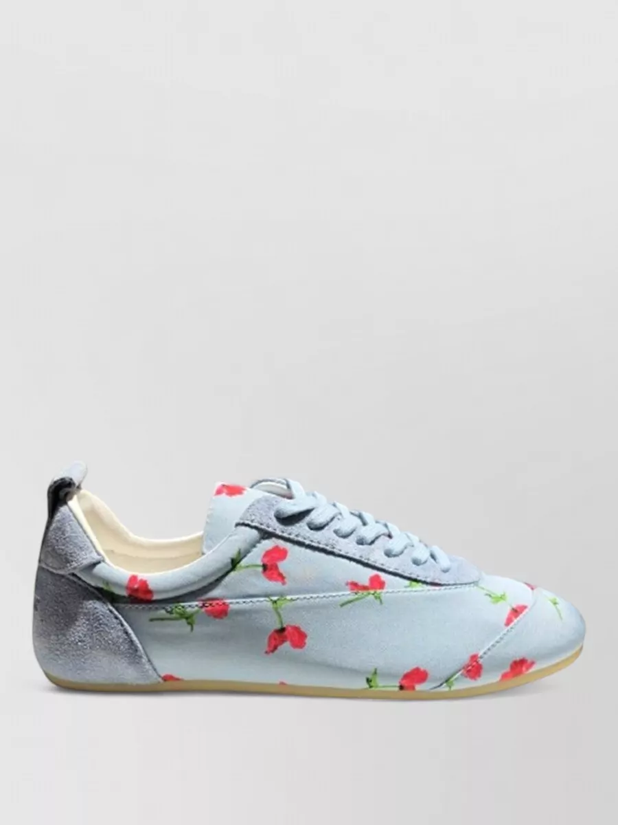 Jil Sander Floral Print Low-Top Sneakers