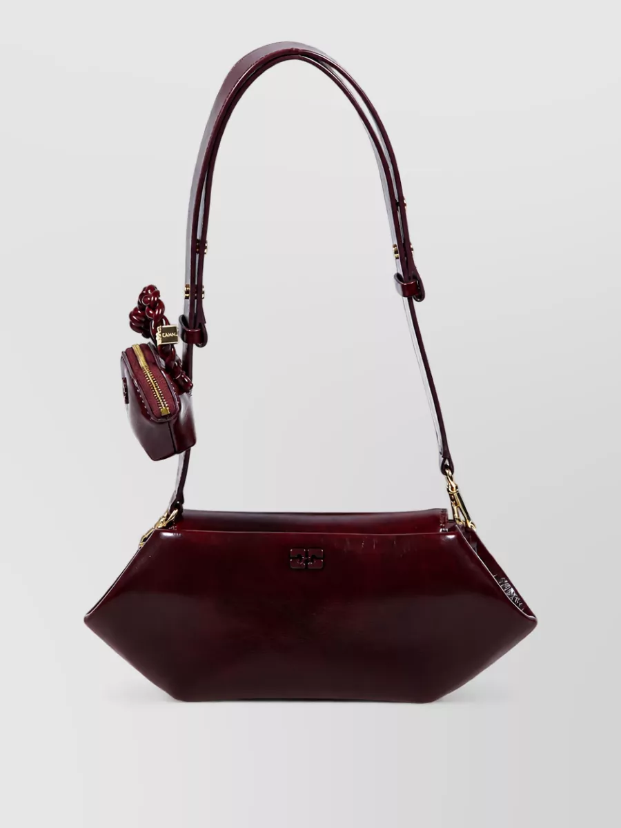 Ganni Bou East/West Deep Shine Clutch Bag