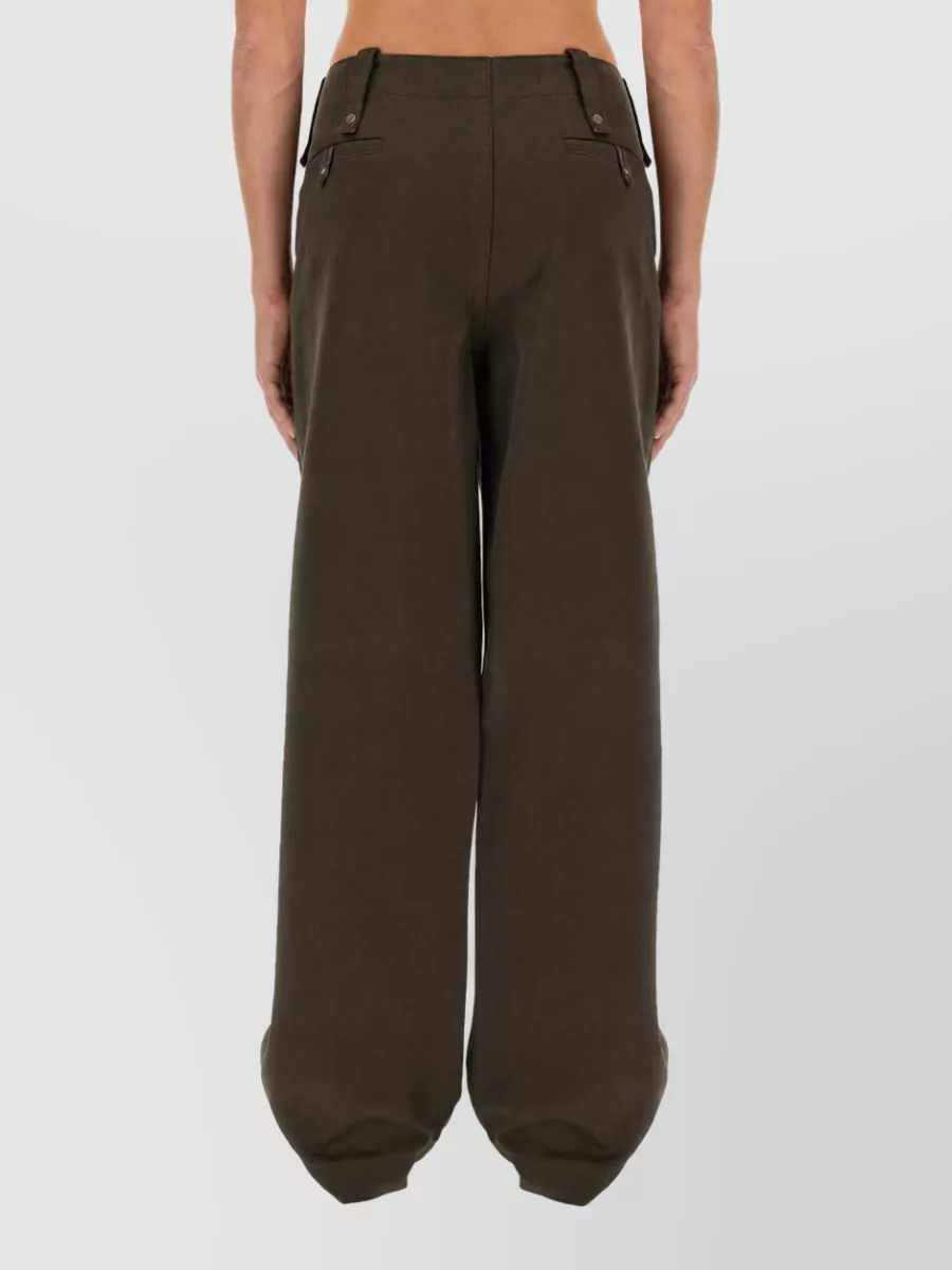 Burberry Cotton Wide-Leg Trousers