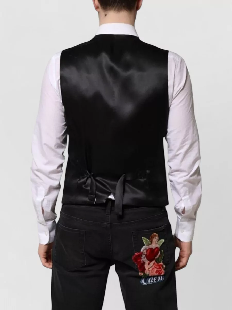 Dolce&Gabbana Virgin Wool V-Neck Waistcoat