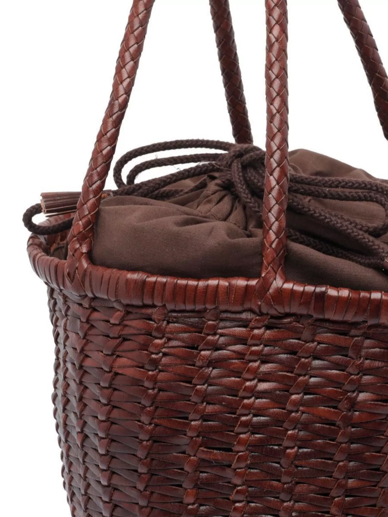 Dragon Diffusion Handwoven Cylindrical Bucket Bag