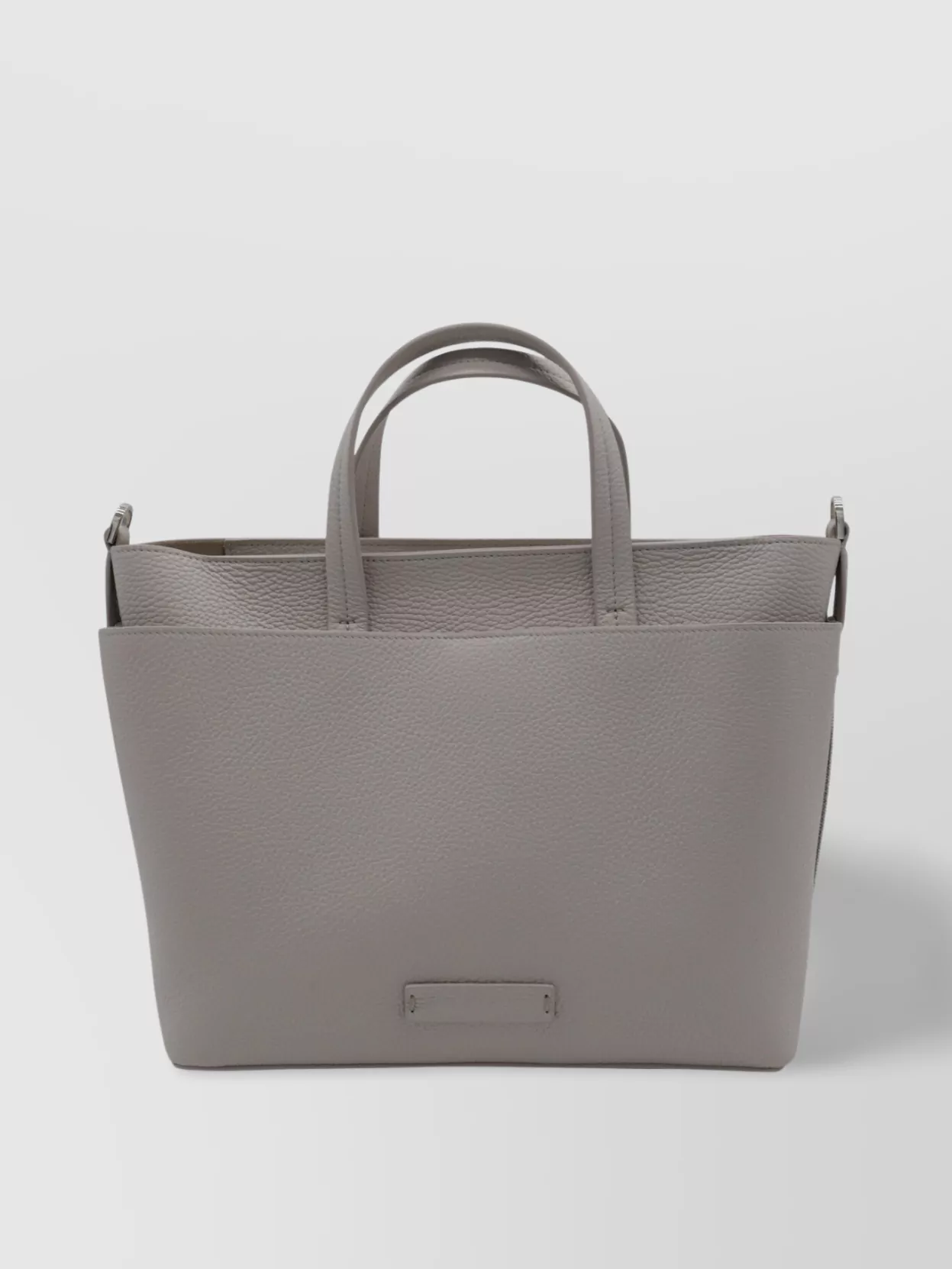 FABIANA FILIPPI DETACHABLE HANDLE TEXTURED RECTANGULAR TOTE BAG