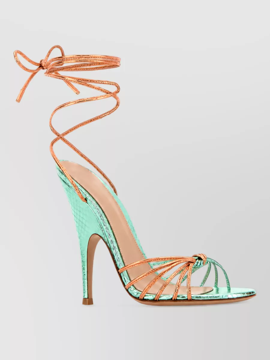 Gianvito Rossi leather two-tone sandals