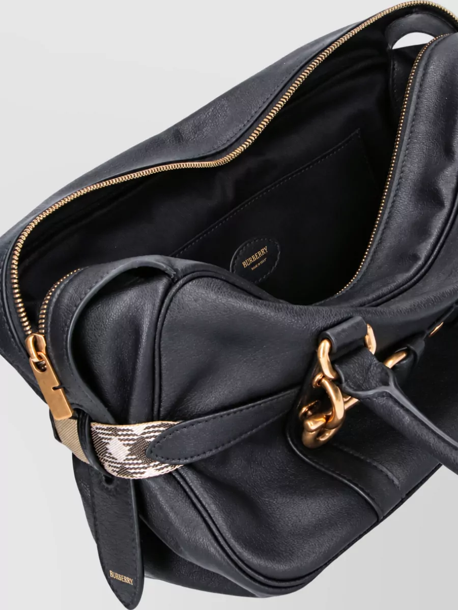 Burberry Calf Leather Tote Bag