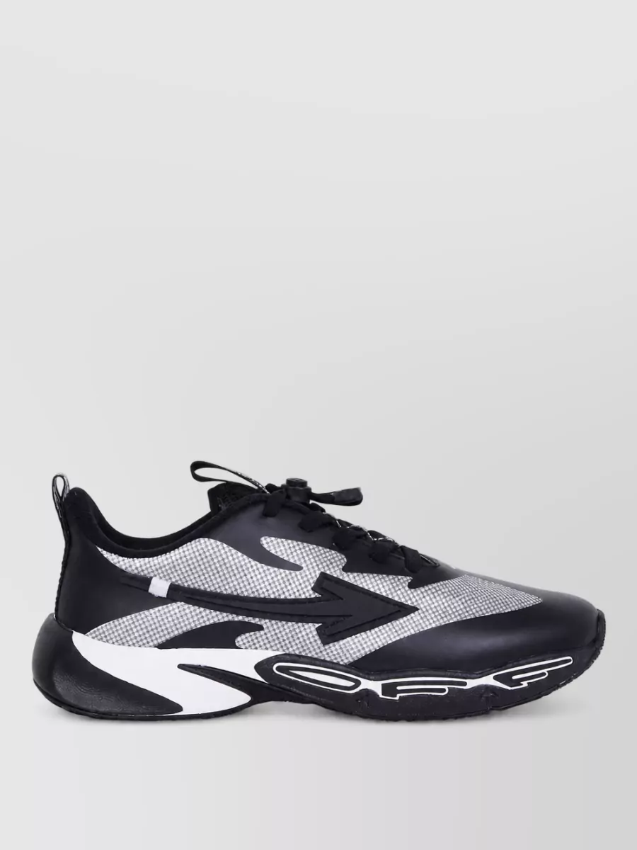 Off-White leather low-top sneakers